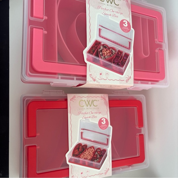 Pink Storage Box with Handle - Picture 2 of 4